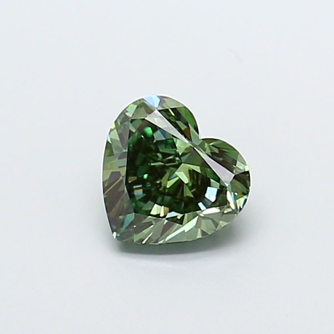 Loose Diamond - HEART 1.51ct Fancy Vivid Green VVS2: Loose Diamond - HEART 1.51ct Fancy Vivid Green VVS2 Source: This is a real non-mined Diamond that has been grown in a lab Shape: HEART Carats: 1.51 Color: Fancy Vivid Green Certification: IGI Video: