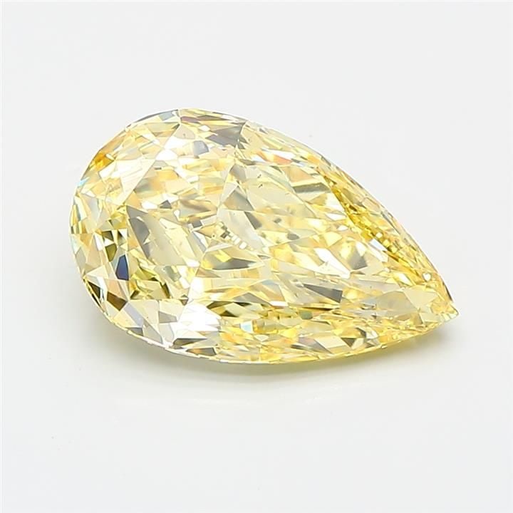 Loose Diamond - PEAR 2.22ct Fancy Intense Yellow VS1: Loose Diamond - PEAR 2.22ct Fancy Intense Yellow VS1 Source: This is a real non-mined Diamond that has been grown in a lab Shape: PEAR Carats: 2.22 Color: Fancy Intense Yellow Certification: IGI Video