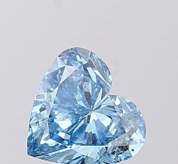 Loose Diamond - HEART 1.03ct Fancy Vivid Blue I1: Loose Diamond - HEART 1.03ct Fancy Vivid Blue I1 Source: This is a real non-mined Diamond that has been grown in a lab Shape: HEART Carats: 1.03 Color: Fancy Vivid Blue Certification: IGI Video:
