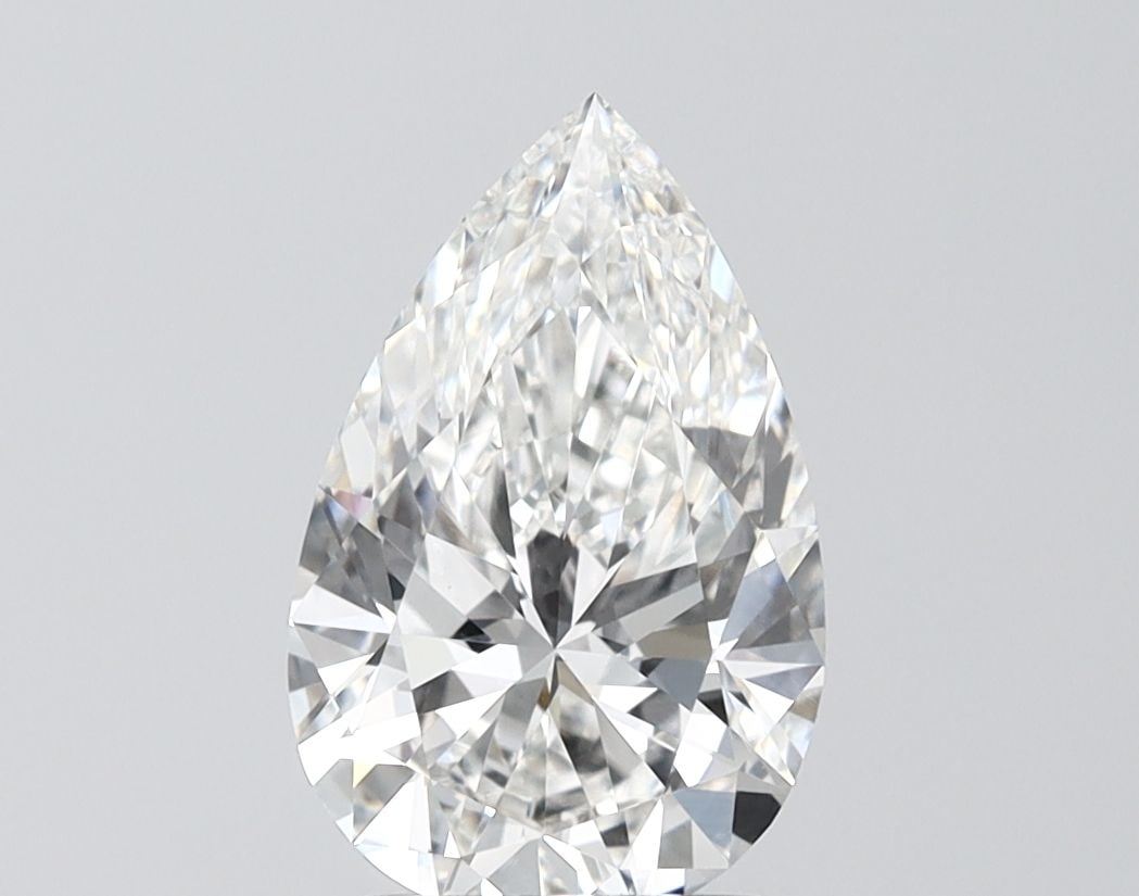 Loose Diamond - PEAR 2.09ct F VVS2: Loose Diamond - PEAR 2.09ct F VVS2 Source: This is a real non-mined Diamond that has been grown in a lab Shape: PEAR Carats: 2.09 Color: F Clarity: VVS2 Certification: IGI Video: