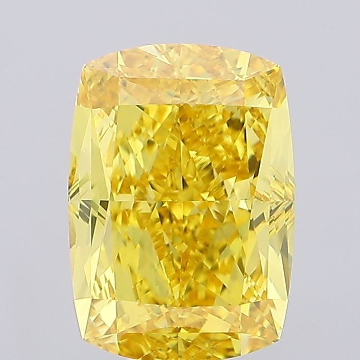 Loose Diamond - CUSHION MODIFIED 9.03ct Fancy Vivid Yellow VS1: Loose Diamond - CUSHION MODIFIED 9.03ct Fancy Vivid Yellow VS1 Source: This is a real non-mined Diamond that has been grown in a lab Shape: CUSHION MODIFIED Carats: 9.03 Color: Fancy Vivid Yellow Cert
