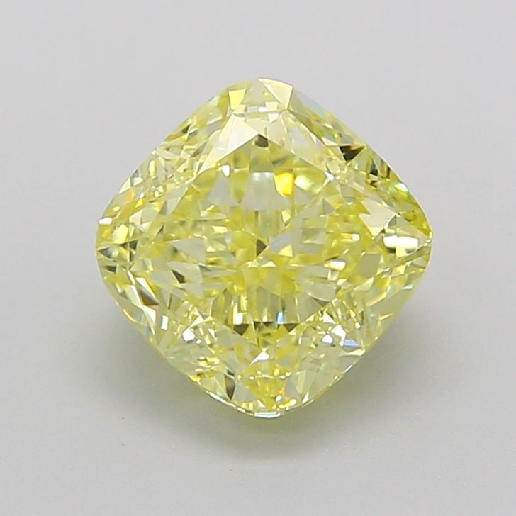 Loose Diamond - CUSHION MODIFIED 2.05ct Fancy Yellow VS1: Loose Diamond - CUSHION MODIFIED 2.05ct Fancy Yellow VS1 Source: This is a real non-mined Diamond that has been grown in a lab Shape: CUSHION MODIFIED Carats: 2.05 Color: Fancy Yellow Certification: I