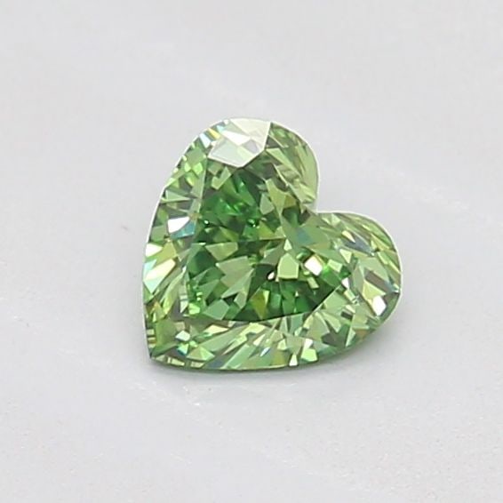 Loose Diamond - HEART 0.32ct Fancy Vivid Green VS1: Loose Diamond - HEART 0.32ct Fancy Vivid Green VS1 Source: This is a real non-mined Diamond that has been grown in a lab Shape: HEART Carats: 0.32 Color: Fancy Vivid Green Certification: IGI Video:
