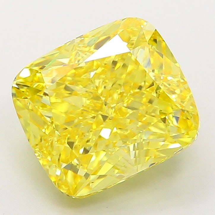 Loose Diamond - CUSHION MODIFIED 6.53ct Fancy Vivid Yellow VS1: Loose Diamond - CUSHION MODIFIED 6.53ct Fancy Vivid Yellow VS1 Source: This is a real non-mined Diamond that has been grown in a lab Shape: CUSHION MODIFIED Carats: 6.53 Color: Fancy Vivid Yellow Cert