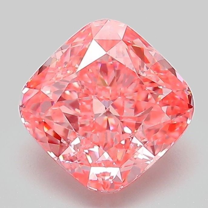 Loose Diamond - CUSHION MODIFIED 2.04ct Fancy Vivid Pink VVS2: Loose Diamond - CUSHION MODIFIED 2.04ct Fancy Vivid Pink VVS2 Source: This is a real non-mined Diamond that has been grown in a lab Shape: CUSHION MODIFIED Carats: 2.04 Color: Fancy Vivid Pink Certifi