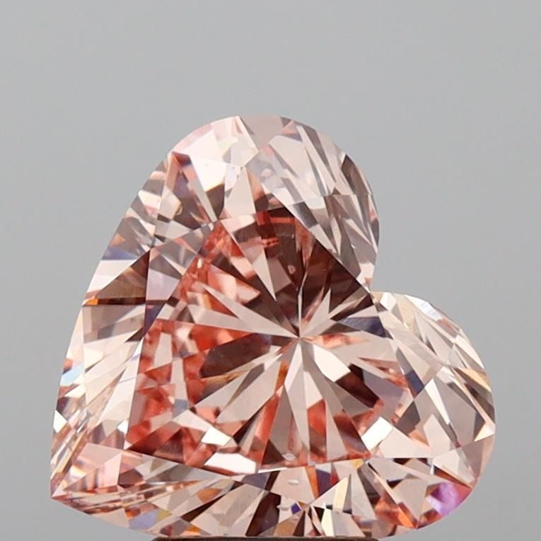 Loose Diamond - HEART 5.05ct Fancy Intense Pink VS2: Loose Diamond - HEART 5.05ct Fancy Intense Pink VS2 Source: This is a real non-mined Diamond that has been grown in a lab Shape: HEART Carats: 5.05 Color: Fancy Intense Pink Certification: IGI Video: