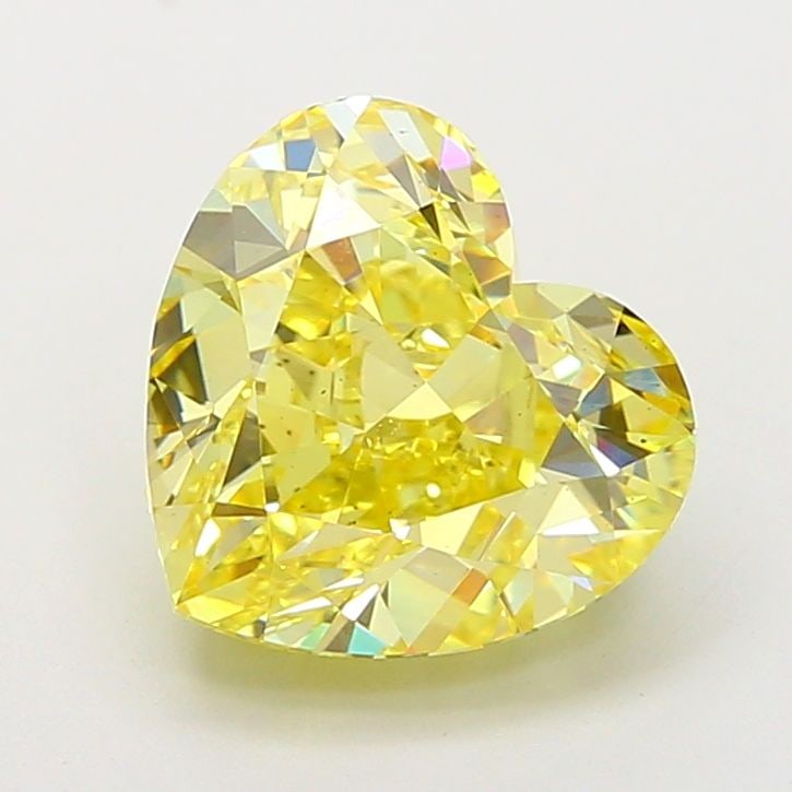 Loose Diamond - HEART 5.01ct Fancy Intense Yellow VS1: Loose Diamond - HEART 5.01ct Fancy Intense Yellow VS1 Source: This is a real non-mined Diamond that has been grown in a lab Shape: HEART Carats: 5.01 Color: Fancy Intense Yellow Certification: IGI Vid