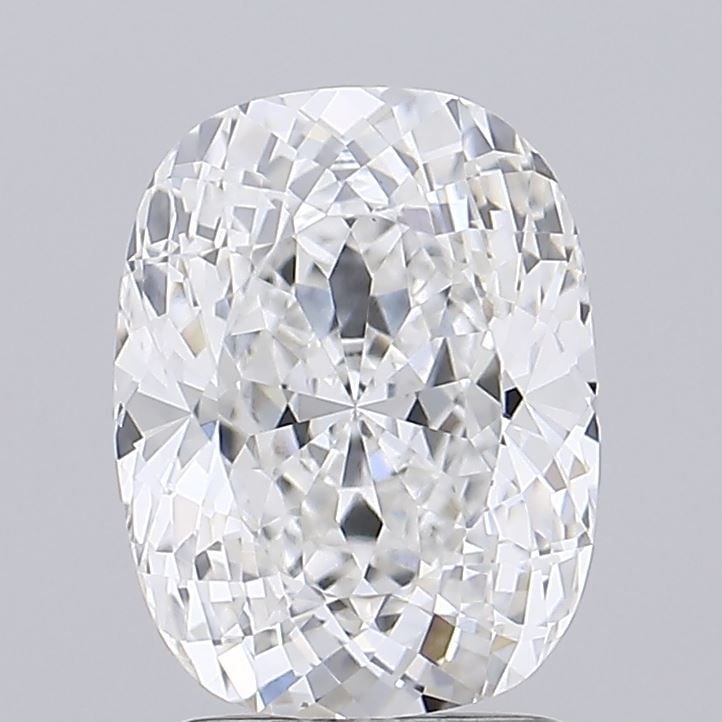 Loose Diamond - CUSHION MODIFIED 2.44ct E VS1: Loose Diamond - CUSHION MODIFIED 2.44ct E VS1 Source: This is a real non-mined Diamond that has been grown in a lab Shape: CUSHION MODIFIED Carats: 2.44 Color: E Clarity: VS1 Certification: IGI Video: