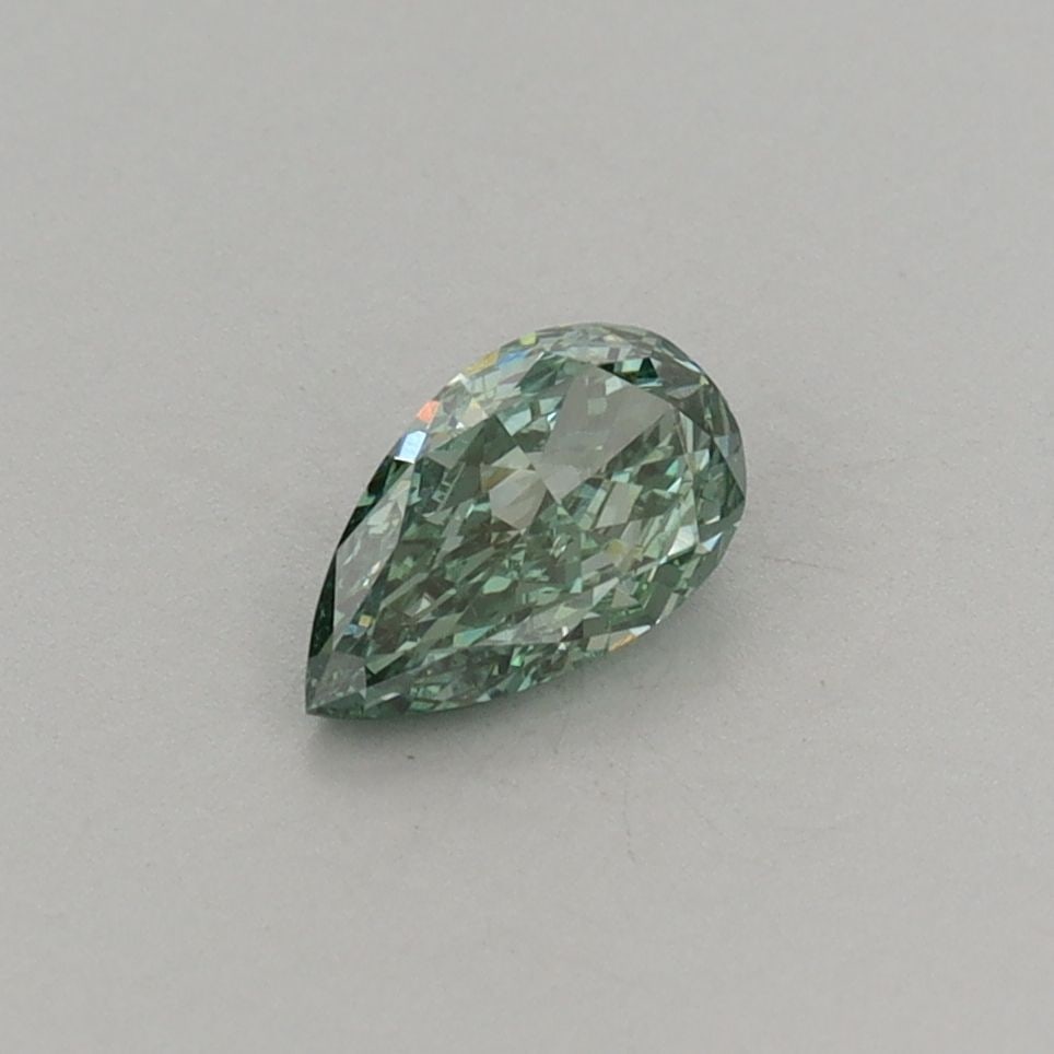 Loose Diamond - PEAR 0.46ct Fancy Vivid Green VS2: Loose Diamond - PEAR 0.46ct Fancy Vivid Green VS2 Source: This is a real non-mined Diamond that has been grown in a lab Shape: PEAR Carats: 0.46 Color: Fancy Vivid Green Certification: IGI Video: