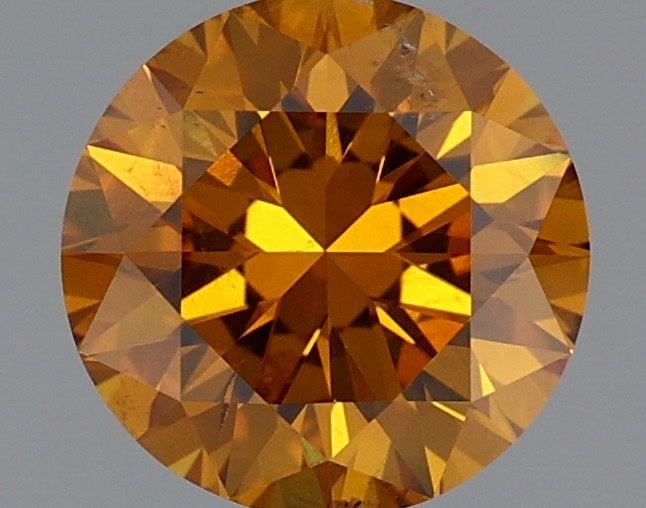 Loose Diamond - ROUND 1.02ct Fancy Deep Yellow Orange I1: Loose Diamond - ROUND 1.02ct Fancy Deep Yellow Orange I1 Source: Natural Shape: ROUND Carats: 1.02 Color: Fancy Deep Yellow Orange Certification: GIA Video: