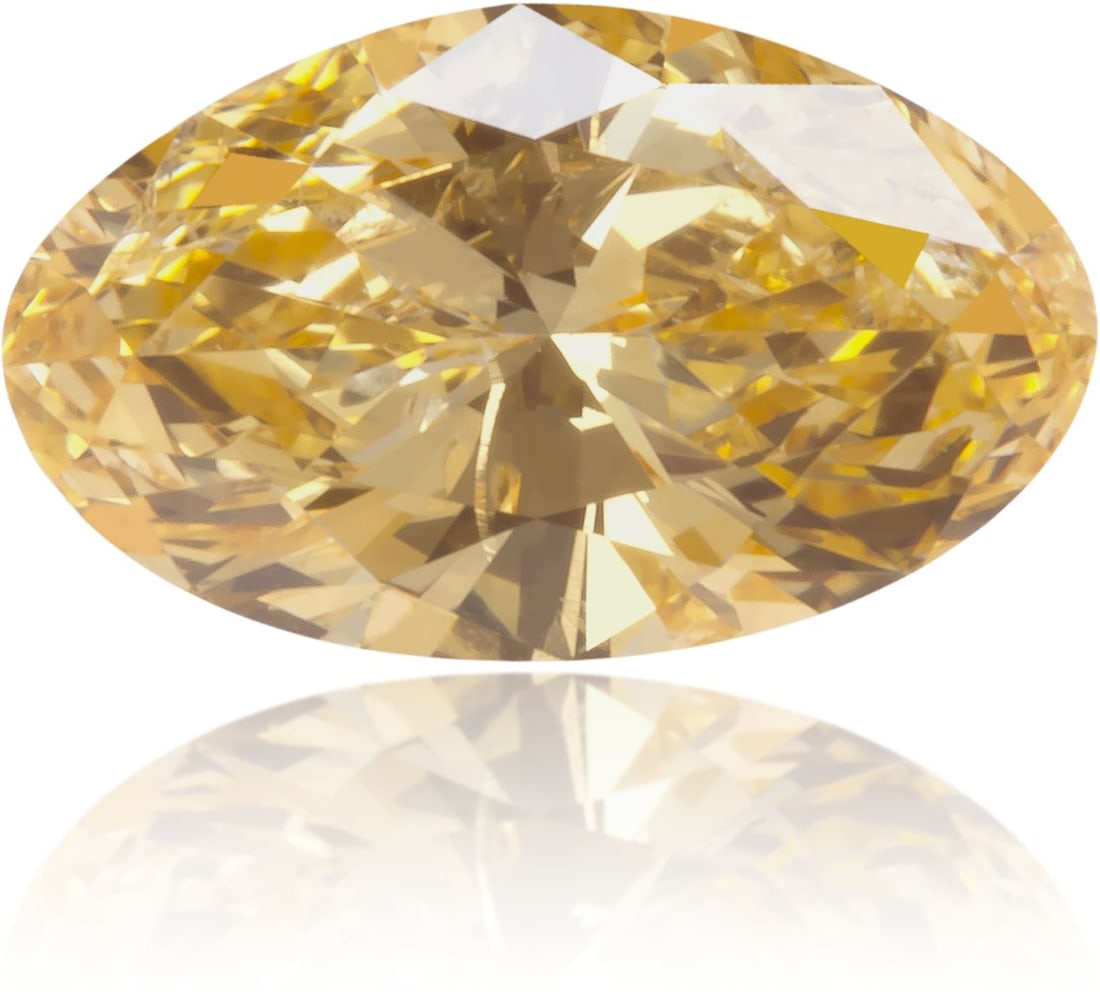 Loose Diamond - OVAL 0.43ct Fancy Yellowish Orange I1: Loose Diamond - OVAL 0.43ct Fancy Yellowish Orange I1 Source: Natural Shape: OVAL Carats: 0.43 Color: Fancy Yellowish Orange Certification: NONE The Diamond Depot Guarantee: All items in this auction 