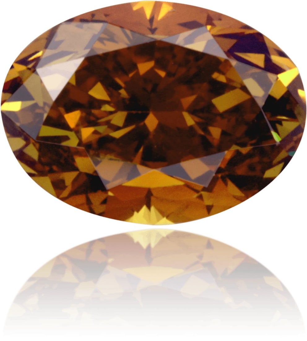 Loose Diamond - OVAL 0.85ct Fancy Deep Brownish Yellowish Orange I1: Loose Diamond - OVAL 0.85ct Fancy Deep Brownish Yellowish Orange I1 Source: Natural Shape: OVAL Carats: 0.85 Color: Fancy Deep Brownish Yellowish Orange Certification: GIA Video: