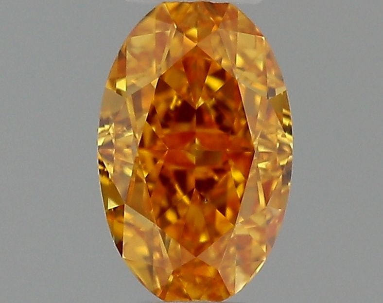 Loose Diamond - OVAL 0.23ct Fancy Vivid Yellowish Orange VS2 (1 of 1)