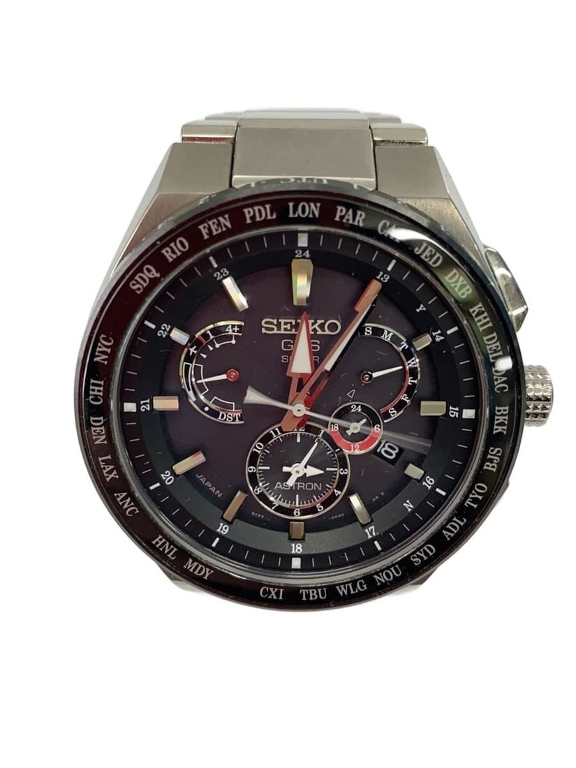 Seiko Astron Titanium Gray Men s Wristwatch 8X53-0AV0-2: Seiko Astron Titanium Gray Men s Wristwatch 8X53-0AV0-2 This SEIKO Astron Executive men's wristwatch features a titanium case and band in a stylish gray color. Designed for durability and comfort, the