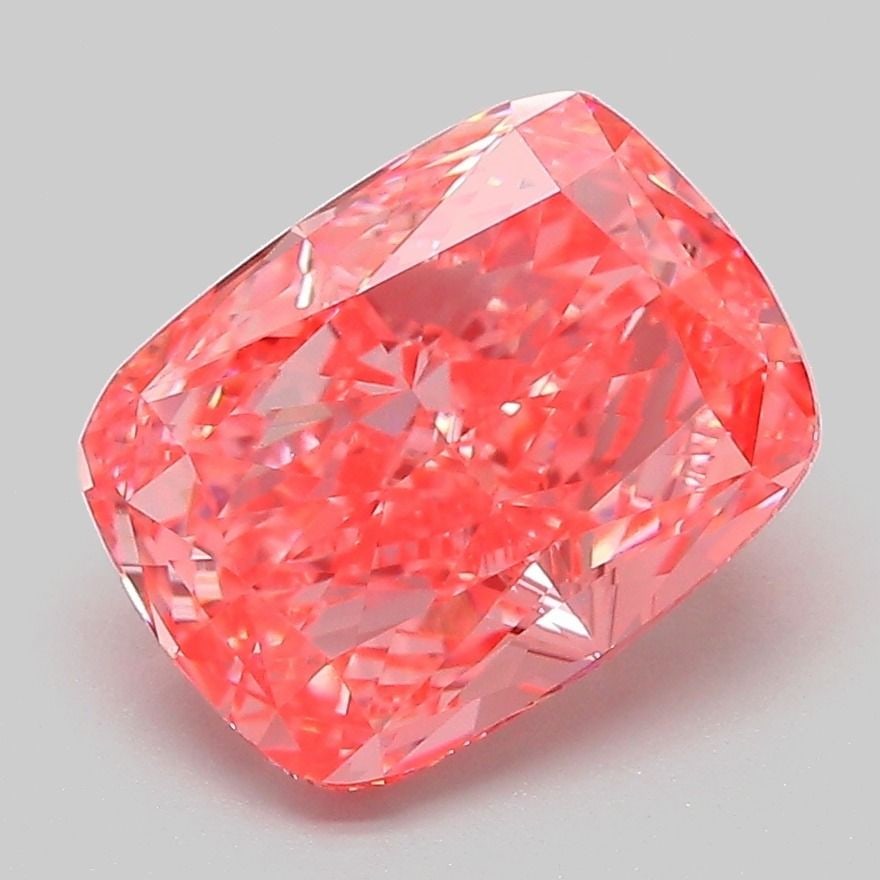 Loose Diamond - CUSHION MODIFIED 3.19ct Fancy Vivid Pink VVS2: Loose Diamond - CUSHION MODIFIED 3.19ct Fancy Vivid Pink VVS2 Source: This is a real non-mined Diamond that has been grown in a lab Shape: CUSHION MODIFIED Carats: 3.19 Color: Fancy Vivid Pink Certifi