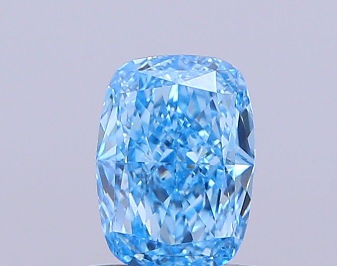Loose Diamond - CUSHION MODIFIED 1.02ct Fancy Vivid Blue VS2: Loose Diamond - CUSHION MODIFIED 1.02ct Fancy Vivid Blue VS2 Source: This is a real non-mined Diamond that has been grown in a lab Shape: CUSHION MODIFIED Carats: 1.02 Color: Fancy Vivid Blue Certific