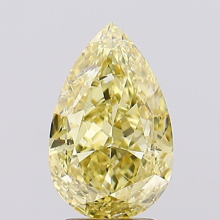 Loose Diamond - PEAR 3.27ct Fancy Intense Yellow I1: Loose Diamond - PEAR 3.27ct Fancy Intense Yellow I1 Source: This is a real non-mined Diamond that has been grown in a lab Shape: PEAR Carats: 3.27 Color: Fancy Intense Yellow Certification: IGI Video: