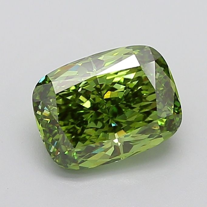 Loose Diamond - CUSHION MODIFIED 3.57ct Fancy Vivid Green VVS2: Loose Diamond - CUSHION MODIFIED 3.57ct Fancy Vivid Green VVS2 Source: This is a real non-mined Diamond that has been grown in a lab Shape: CUSHION MODIFIED Carats: 3.57 Color: Fancy Vivid Green Certi