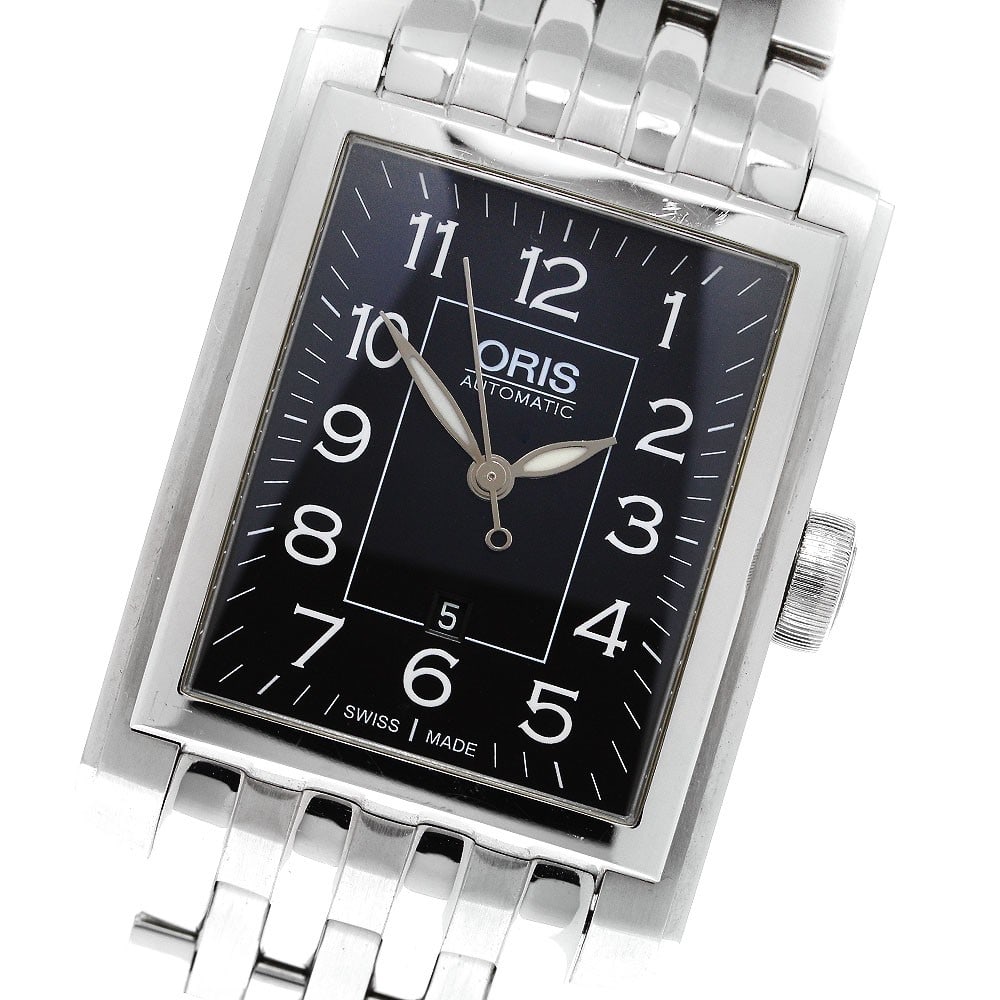 ORIS Rectangular Automatic Date Wristwatch 7657 Stainless Steel (1 of 6)
