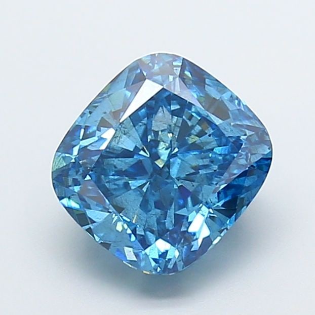 Loose Diamond - CUSHION MODIFIED 3.52ct Fancy Vivid Blue SI2: Loose Diamond - CUSHION MODIFIED 3.52ct Fancy Vivid Blue SI2 Source: This is a real non-mined Diamond that has been grown in a lab Shape: CUSHION MODIFIED Carats: 3.52 Color: Fancy Vivid Blue Certific