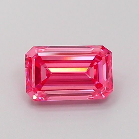 Loose Diamond - EMERALD 1.03ct Fancy Vivid Pink VS1: Loose Diamond - EMERALD 1.03ct Fancy Vivid Pink VS1 Source: This is a real non-mined Diamond that has been grown in a lab Shape: EMERALD Carats: 1.03 Color: Fancy Vivid Pink Certification: IGI Video: