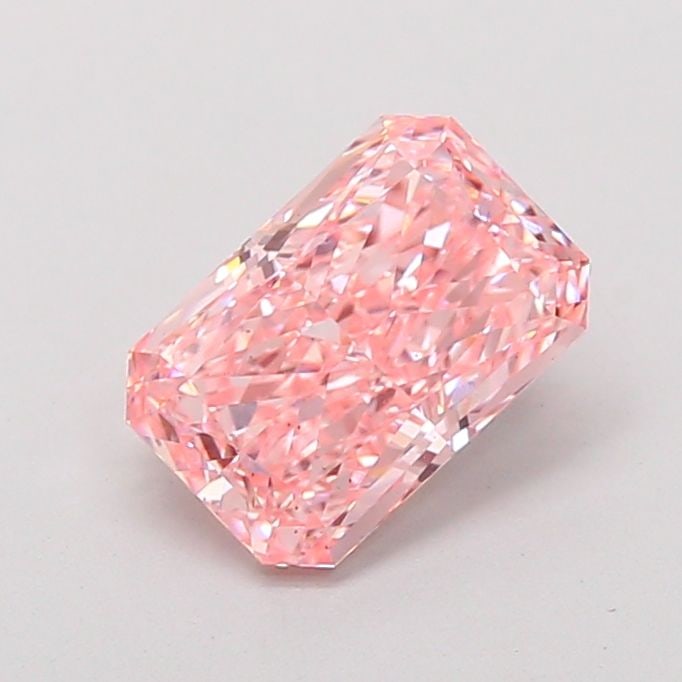 Loose Diamond - RADIANT 2.1ct Fancy Vivid Pink VS2: Loose Diamond - RADIANT 2.1ct Fancy Vivid Pink VS2 Source: This is a real non-mined Diamond that has been grown in a lab Shape: RADIANT Carats: 2.1 Color: Fancy Vivid Pink Certification: IGI Video: