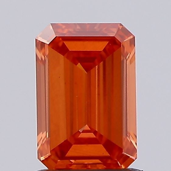 Loose Diamond - EMERALD 0.95ct Fancy Vivid Red VS1: Loose Diamond - EMERALD 0.95ct Fancy Vivid Red VS1 Source: This is a real non-mined Diamond that has been grown in a lab Shape: EMERALD Carats: 0.95 Color: Fancy Vivid Red Certification: NONE Video: