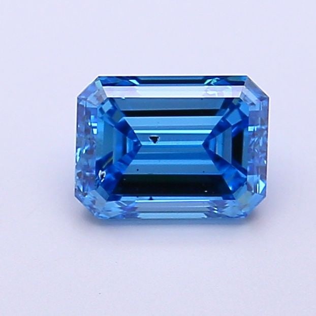 Loose Diamond - EMERALD 1.05ct Fancy Vivid Blue VS1: Loose Diamond - EMERALD 1.05ct Fancy Vivid Blue VS1 Source: This is a real non-mined Diamond that has been grown in a lab Shape: EMERALD Carats: 1.05 Color: Fancy Vivid Blue Certification: NONE Video: