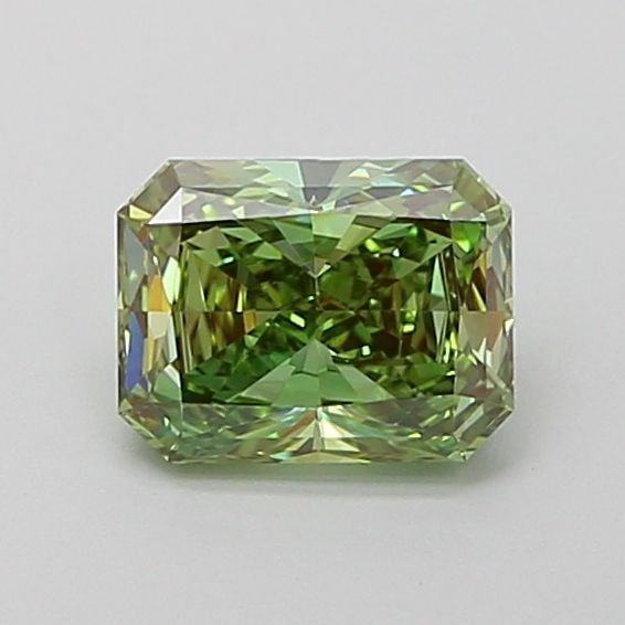 Loose Diamond - RADIANT 1.05ct Fancy Vivid Green VVS1: Loose Diamond - RADIANT 1.05ct Fancy Vivid Green VVS1 Source: This is a real non-mined Diamond that has been grown in a lab Shape: RADIANT Carats: 1.05 Color: Fancy Vivid Green Certification: IGI Vide