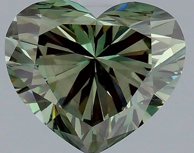 Loose Diamond - HEART 2.09ct Fancy Intense Gray Green VS2: Loose Diamond - HEART 2.09ct Fancy Intense Gray Green VS2 Source: This is a real non-mined Diamond that has been grown in a lab Shape: HEART Carats: 2.09 Color: Fancy Intense Gray Green Certification: