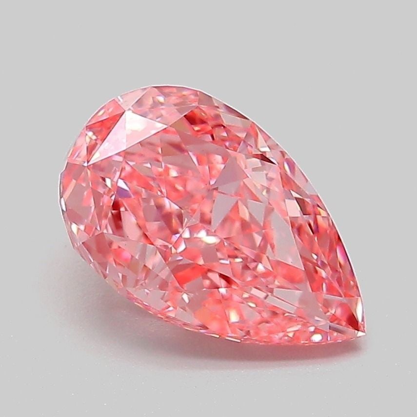 Loose Diamond - PEAR 2.04ct Fancy Vivid Pink VVS2: Loose Diamond - PEAR 2.04ct Fancy Vivid Pink VVS2 Source: This is a real non-mined Diamond that has been grown in a lab Shape: PEAR Carats: 2.04 Color: Fancy Vivid Pink Certification: IGI Video: