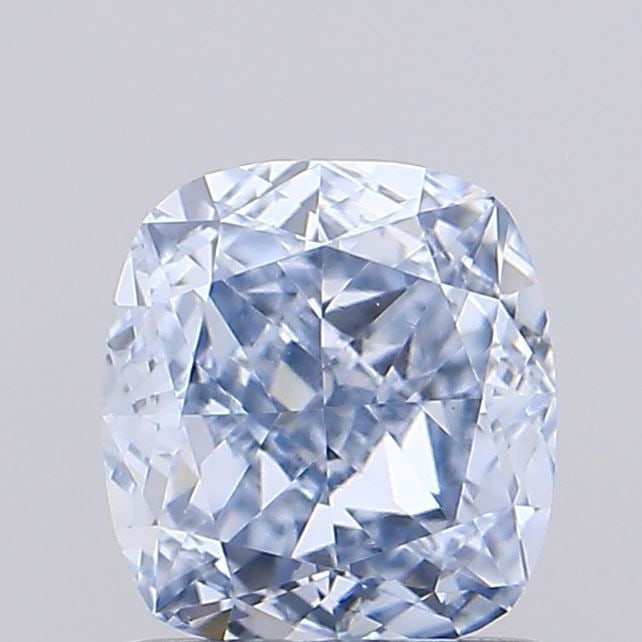Loose Diamond - CUSHION MODIFIED 1.02ct Fancy Intense Blue VVS2: Loose Diamond - CUSHION MODIFIED 1.02ct Fancy Intense Blue VVS2 Source: This is a real non-mined Diamond that has been grown in a lab Shape: CUSHION MODIFIED Carats: 1.02 Color: Fancy Intense Blue Cer