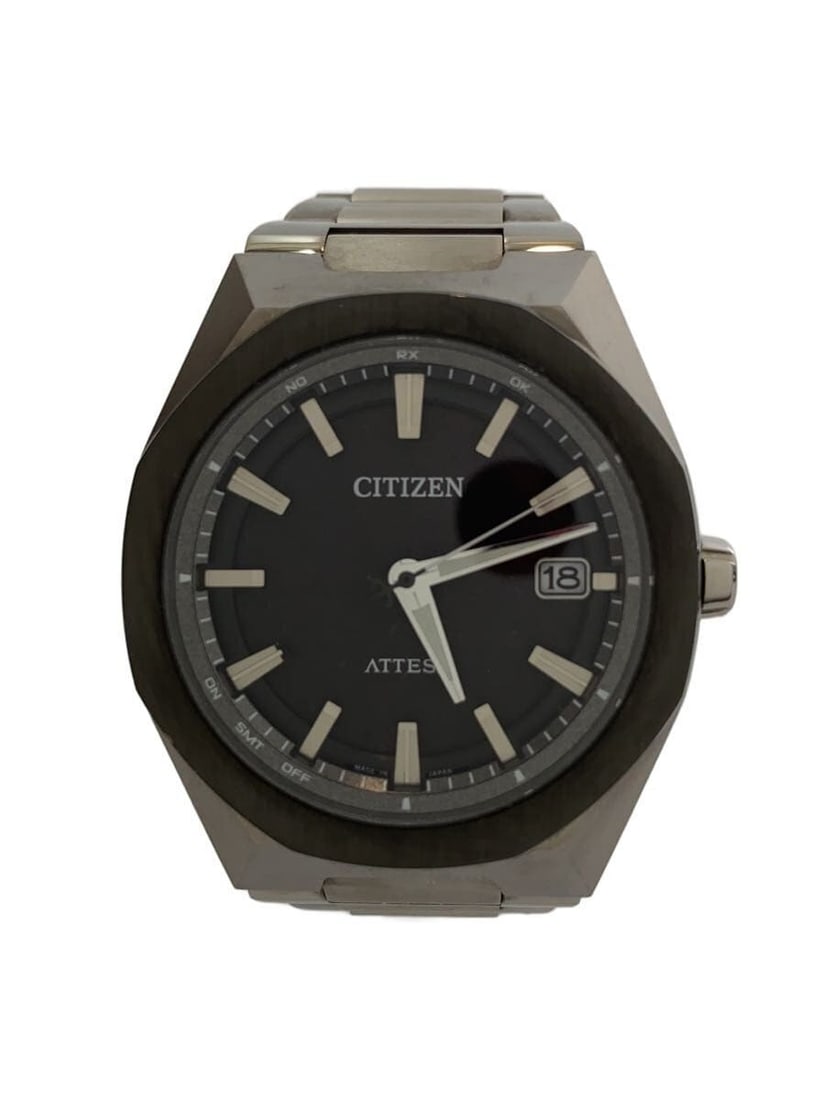 Citizen Attesa Quartz Men's Wristwatch With Spare Links: Citizen Attesa Quartz Men's Wristwatch With Spare Links This CITIZEN ATTESA Quartz H128-00CWT01 men's wristwatch features a gray color scheme and is crafted in Japan. The watch is pre-owned, graded as
