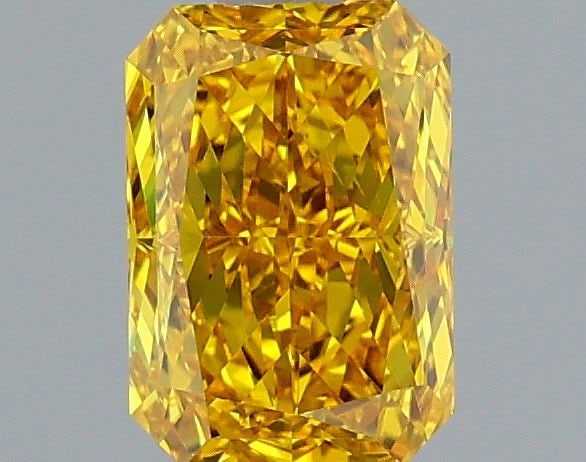 Loose Diamond - RADIANT 1.0ct Fancy Vivid Yellow VS2: Loose Diamond - RADIANT 1.0ct Fancy Vivid Yellow VS2 Source: This is a real non-mined Diamond that has been grown in a lab Shape: RADIANT Carats: 1.0 Color: Fancy Vivid Yellow Certification: IGI Video