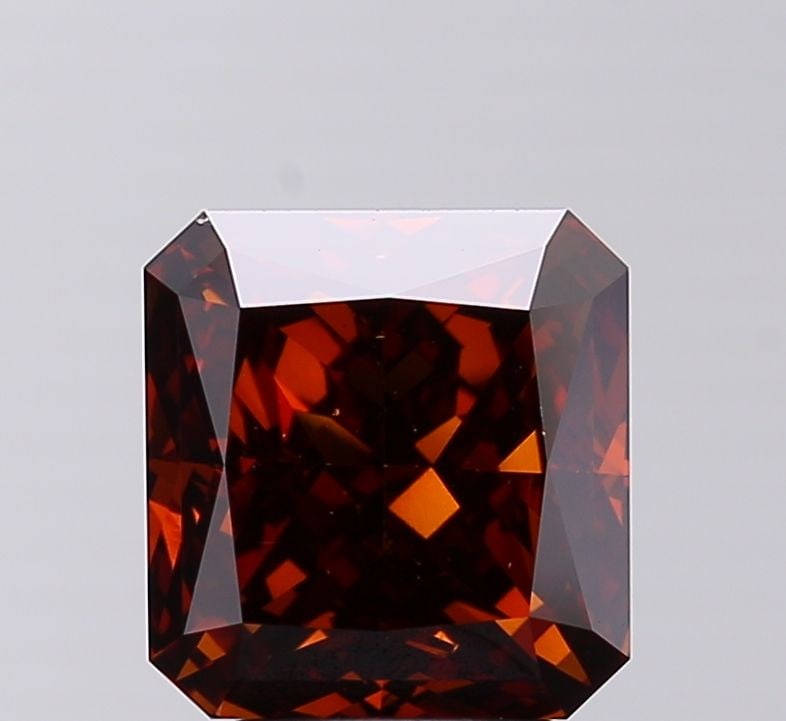 Loose Diamond - SQUARE RADIANT 3.78ct Fancy Deep Brown Orange VS1: Loose Diamond - SQUARE RADIANT 3.78ct Fancy Deep Brown Orange VS1 Source: This is a real non-mined Diamond that has been grown in a lab Shape: SQUARE RADIANT Carats: 3.78 Color: Fancy Deep Brown Orang