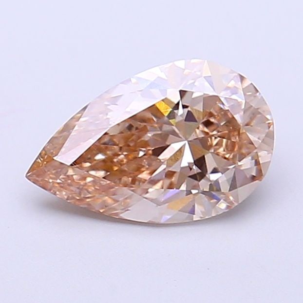 Loose Diamond - PEAR 1.09ct Fancy Light Brown VS2: Loose Diamond - PEAR 1.09ct Fancy Light Brown VS2 Source: This is a real non-mined Diamond that has been grown in a lab Shape: PEAR Carats: 1.09 Color: Fancy Light Brown Certification: IGI Video: