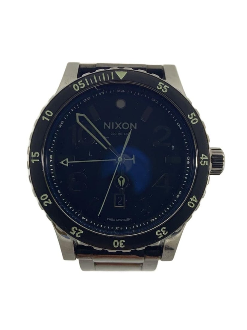 Nixon Diplomat Swiss Quartz Navy Stainless Steel Men's Wristwatch: Nixon Diplomat Swiss Quartz Navy Stainless Steel Men's Wristwatch This NIXON THE DIPLOMAT men's wristwatch features a quartz movement and a stainless steel case in a navy color. Designed for men, it o