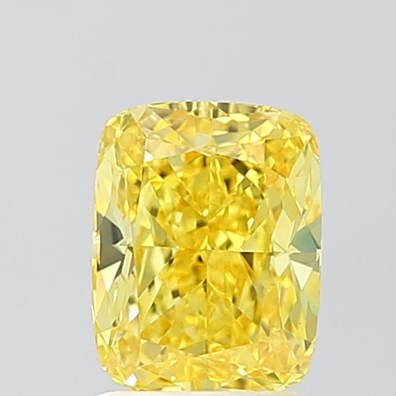 Loose Diamond - CUSHION MODIFIED 1.58ct Fancy Vivid Yellow VS1: Loose Diamond - CUSHION MODIFIED 1.58ct Fancy Vivid Yellow VS1 Source: This is a real non-mined Diamond that has been grown in a lab Shape: CUSHION MODIFIED Carats: 1.58 Color: Fancy Vivid Yellow Cert