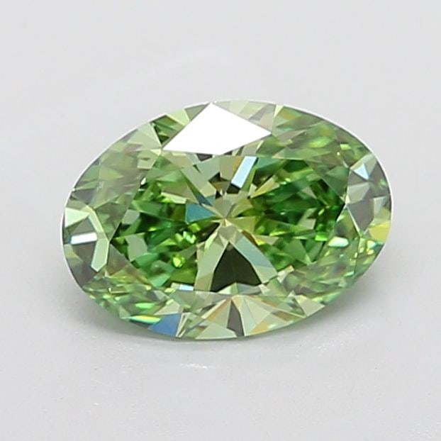 Loose Diamond - OVAL 2.09ct Fancy Vivid Green VVS2: Loose Diamond - OVAL 2.09ct Fancy Vivid Green VVS2 Source: This is a real non-mined Diamond that has been grown in a lab Shape: OVAL Carats: 2.09 Color: Fancy Vivid Green Certification: IGI Video: