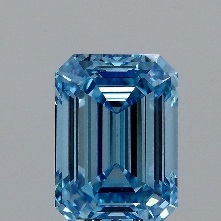 Loose Diamond - EMERALD 1.53ct Fancy Vivid Blue VVS2: Loose Diamond - EMERALD 1.53ct Fancy Vivid Blue VVS2 Source: This is a real non-mined Diamond that has been grown in a lab Shape: EMERALD Carats: 1.53 Color: Fancy Vivid Blue Certification: IGI Video: