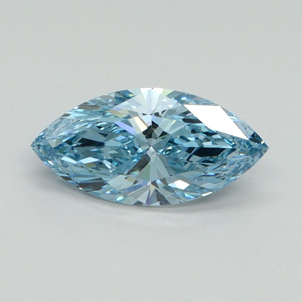 Loose Diamond - MARQUISE 1.0ct Fancy Vivid Blue VVS2: Loose Diamond - MARQUISE 1.0ct Fancy Vivid Blue VVS2 Source: This is a real non-mined Diamond that has been grown in a lab Shape: MARQUISE Carats: 1.0 Color: Fancy Vivid Blue Certification: IGI Video:
