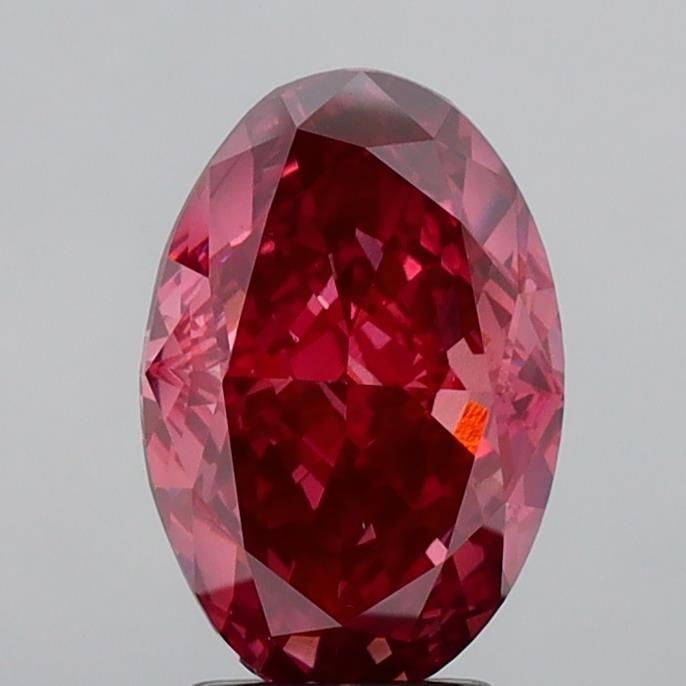 Loose Diamond - OVAL 4.16ct Fancy Vivid Pink VS1: Loose Diamond - OVAL 4.16ct Fancy Vivid Pink VS1 Source: This is a real non-mined Diamond that has been grown in a lab Shape: OVAL Carats: 4.16 Color: Fancy Vivid Pink Certification: IGI Video: