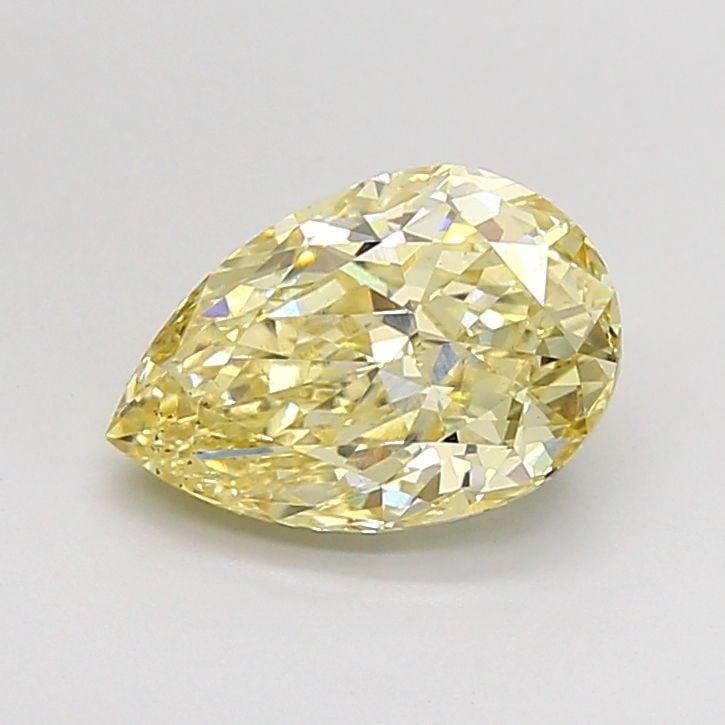 Loose Diamond - PEAR 2.08ct Fancy Yellow VS2: Loose Diamond - PEAR 2.08ct Fancy Yellow VS2 Source: This is a real non-mined Diamond that has been grown in a lab Shape: PEAR Carats: 2.08 Color: Fancy Yellow Certification: IGI Video: