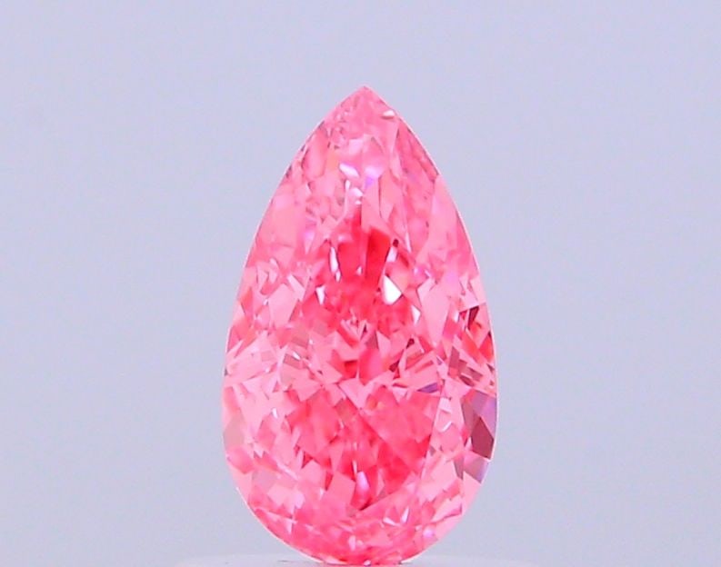 Loose Diamond - PEAR 1.06ct Fancy Vivid Pink VVS2: Loose Diamond - PEAR 1.06ct Fancy Vivid Pink VVS2 Source: This is a real non-mined Diamond that has been grown in a lab Shape: PEAR Carats: 1.06 Color: Fancy Vivid Pink Certification: IGI Video: