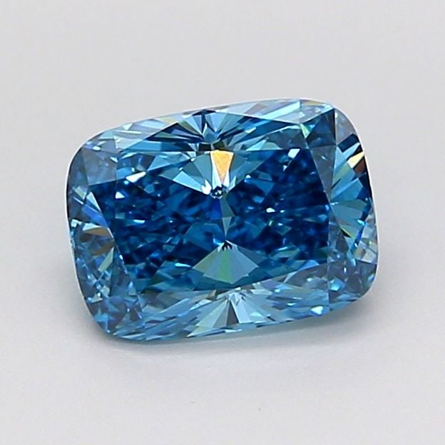 Loose Diamond - CUSHION MODIFIED 1.01ct Fancy Vivid Blue VS1: Loose Diamond - CUSHION MODIFIED 1.01ct Fancy Vivid Blue VS1 Source: This is a real non-mined Diamond that has been grown in a lab Shape: CUSHION MODIFIED Carats: 1.01 Color: Fancy Vivid Blue Certific