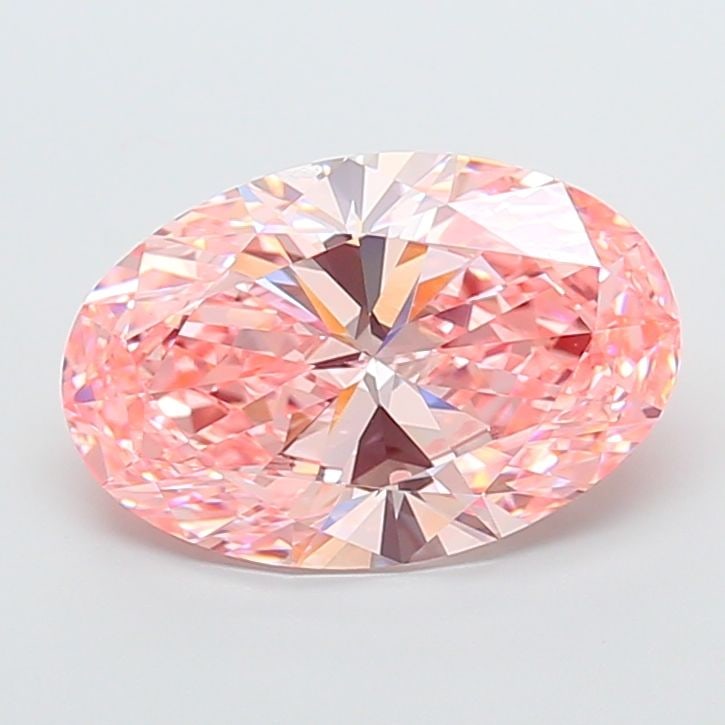 Loose Diamond - OVAL 7.07ct Fancy Vivid Pink VVS2: Loose Diamond - OVAL 7.07ct Fancy Vivid Pink VVS2 Source: This is a real non-mined Diamond that has been grown in a lab Shape: OVAL Carats: 7.07 Color: Fancy Vivid Pink Certification: IGI Video: