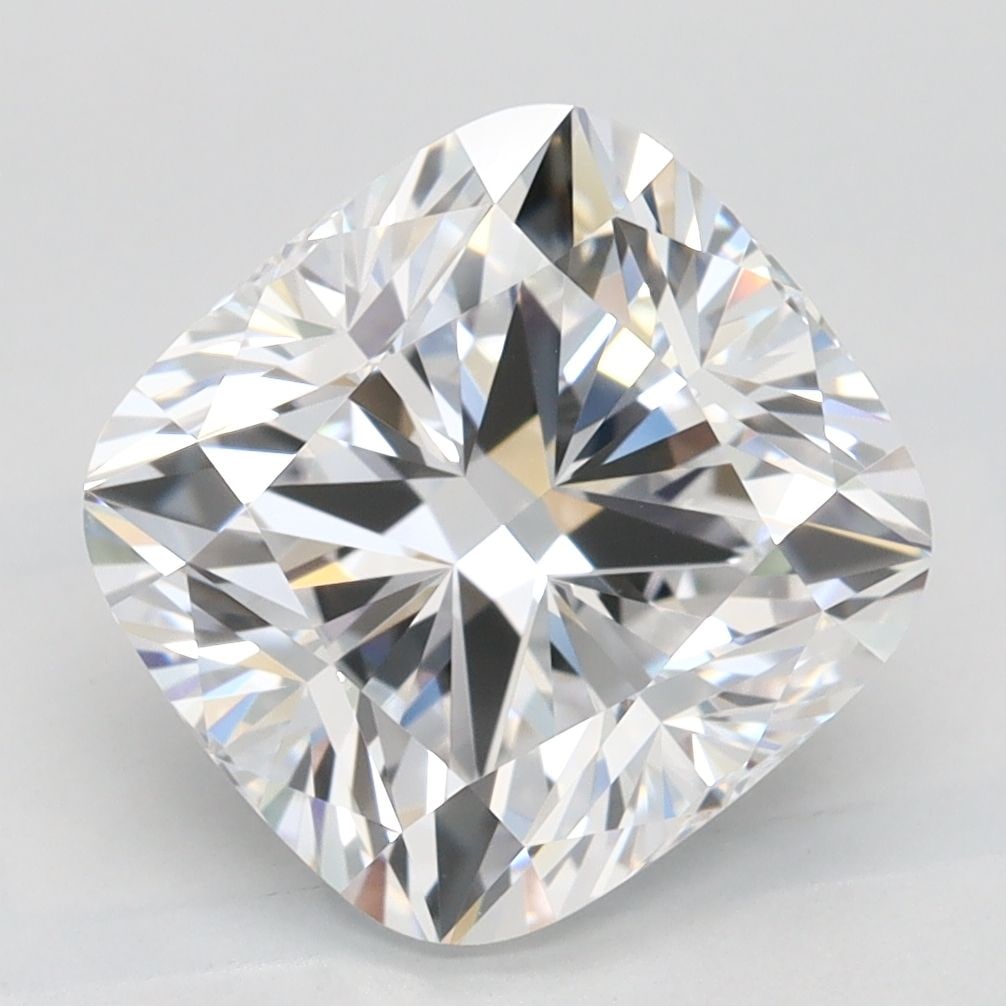 Loose Diamond - CUSHION BRILLIANT 3.37ct D FL: Loose Diamond - CUSHION BRILLIANT 3.37ct D FL Source: This is a real non-mined Diamond that has been grown in a lab Shape: CUSHION BRILLIANT Carats: 3.37 Color: D Clarity: FL Certification: GCAL