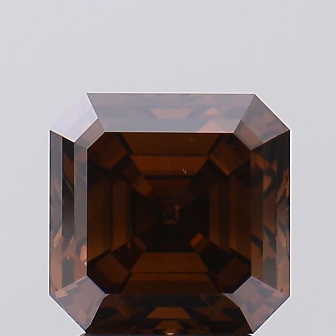 Loose Diamond - ASSCHER 3.23ct Fancy Deep Brown VS1: Loose Diamond - ASSCHER 3.23ct Fancy Deep Brown VS1 Source: This is a real non-mined Diamond that has been grown in a lab Shape: ASSCHER Carats: 3.23 Color: Fancy Deep Brown Certification: IGI Video: