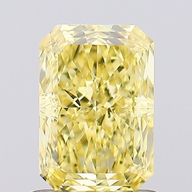 Loose Diamond - RADIANT 1.05ct Fancy Vivid Yellow VS1: Loose Diamond - RADIANT 1.05ct Fancy Vivid Yellow VS1 Source: This is a real non-mined Diamond that has been grown in a lab Shape: RADIANT Carats: 1.05 Color: Fancy Vivid Yellow Certification: IGI Vid