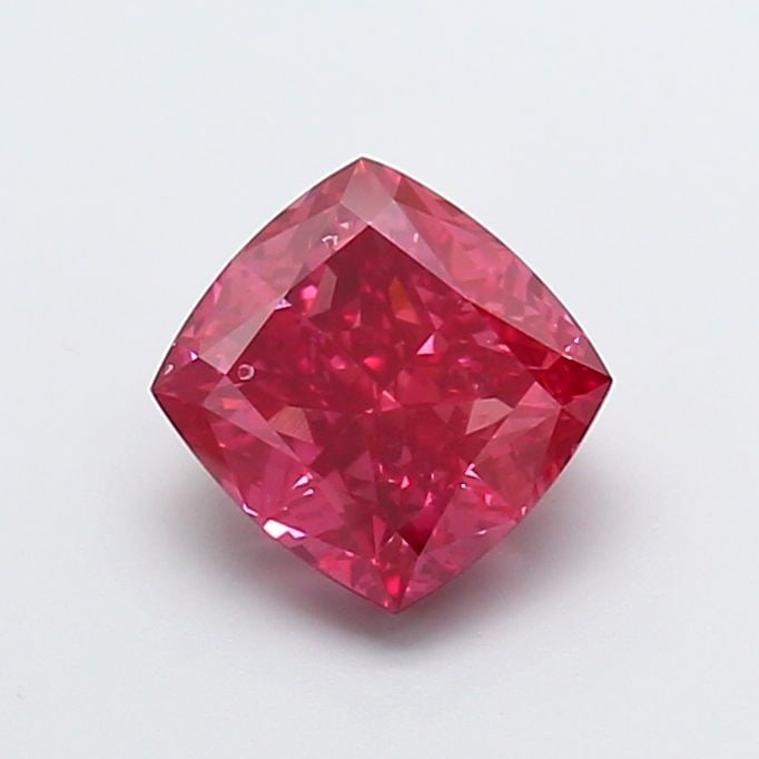 Loose Diamond - CUSHION MODIFIED 3.03ct Fancy Vivid Red VS2: Loose Diamond - CUSHION MODIFIED 3.03ct Fancy Vivid Red VS2 Source: This is a real non-mined Diamond that has been grown in a lab Shape: CUSHION MODIFIED Carats: 3.03 Color: Fancy Vivid Red Certificat